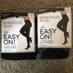 Textured Tights! 2 pairs.  Black